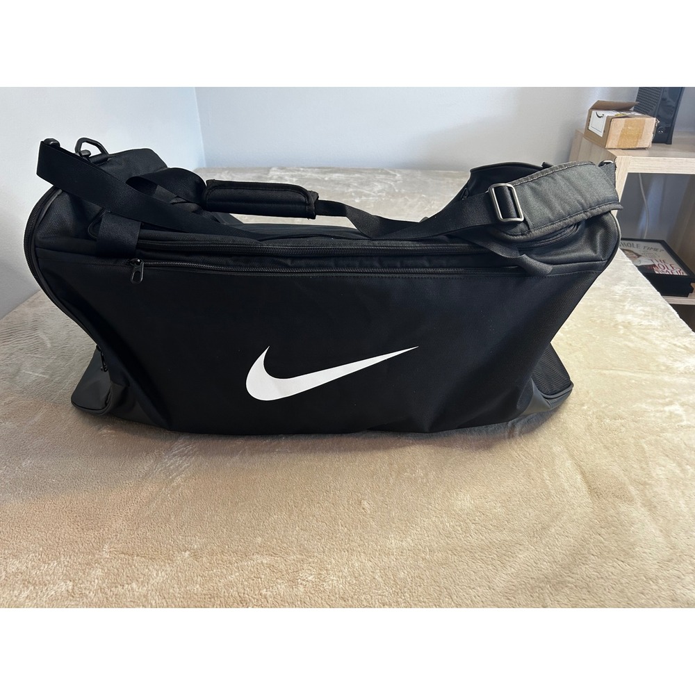 NWT Nike Brasilia 9.5 Training Duffel Bag Large 95L Black White IB4391-010 Gym⁠